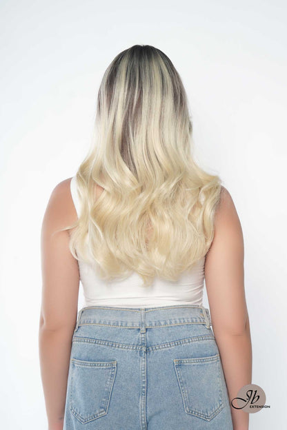 HOT OF SEASON -JBEXTENSION 22 Inches Curly Light Blonde Pre-Cut Frontlace Glueless Wig EMMIE S