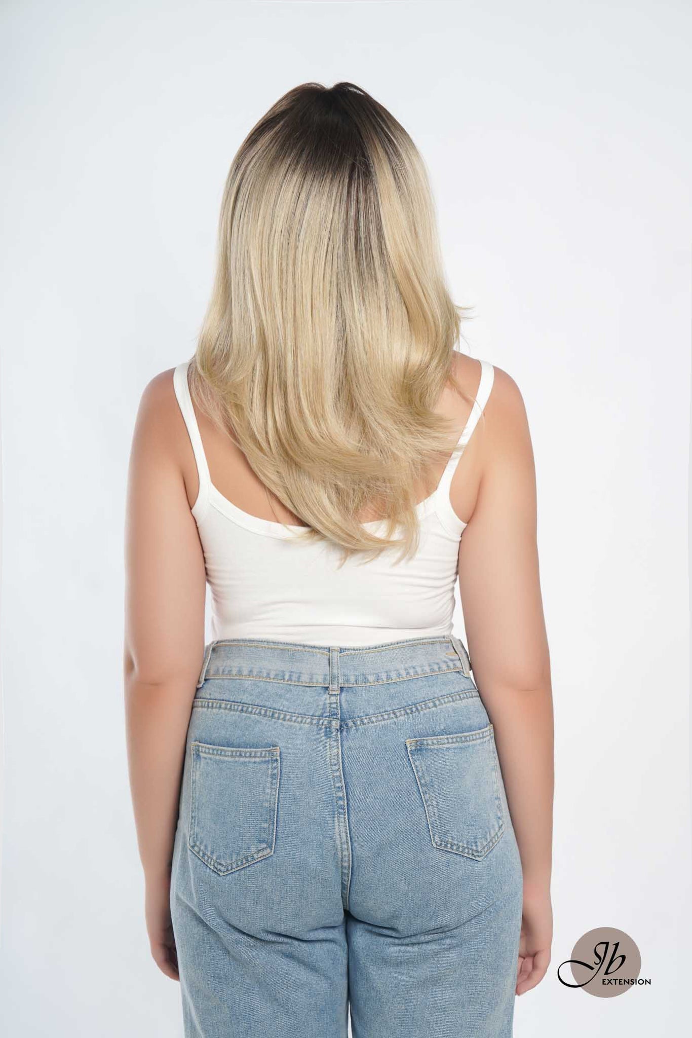 JBEXTENSION KELLY MONO Monofilament Handmade Wig 6X5 Full Monofilament Hand Tied Top Wig 22 Inches Blonde Color Wolf Cut Full Mono Lace Glueless Wig KELLY MONO