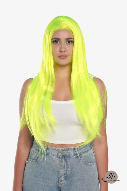 JBEXTENSION 26 Inches Neon Color Frontlace Glueless Wig NEON (FREE PARTING)