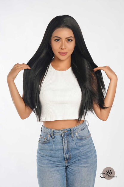 JBEXTENSION 28 Inches Natural Black Long Straight HD Transparent 360 Lace Front Wigs Pre-Plucked Hair Glueless 180% Density Full Lace Hair Glueless Wigs For Thinning Hair ACE NATURAL BLACK