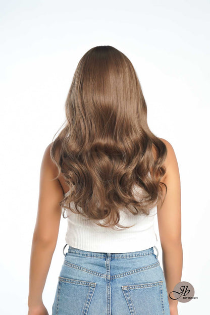 JBEXTENSION 22 Inches Brown Curly Wig With Bangs MINNIE