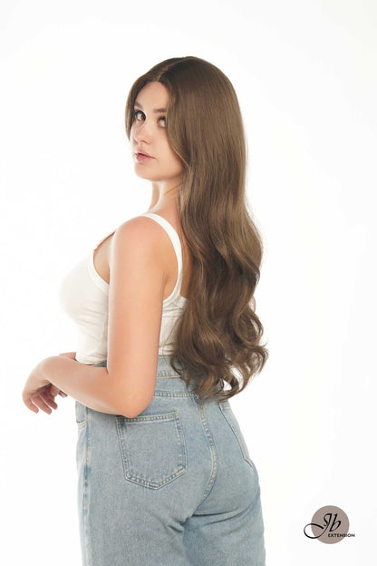JBEXTENSION GENERATION FIVE 26 Inches Long Curly Brown Color Wig JUDY G5