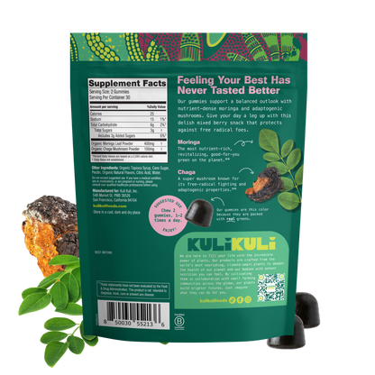 Chaga & Moringa Gummies for Balance