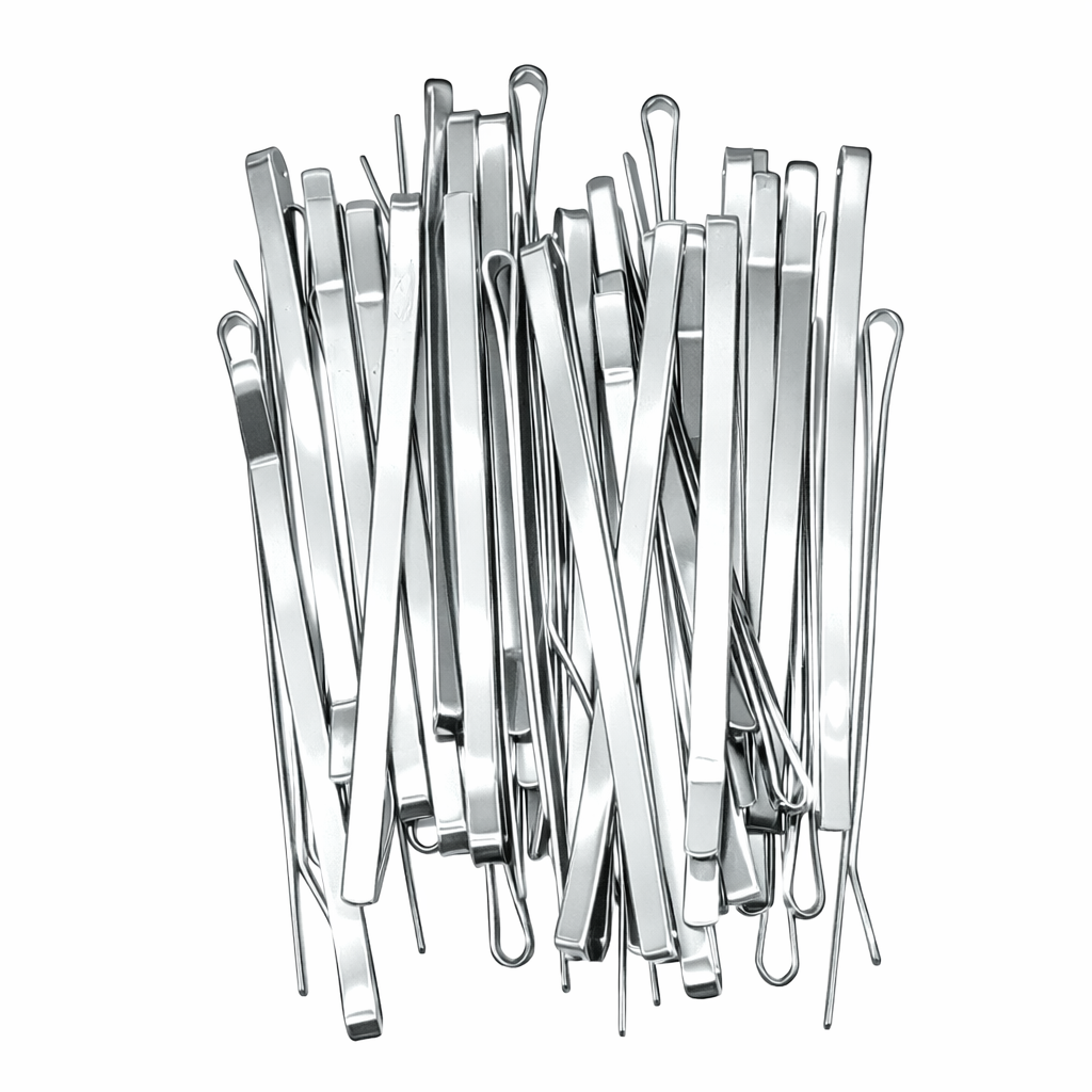 Horquillas metálicas planas profesionales en estuche (paquete de 40) 