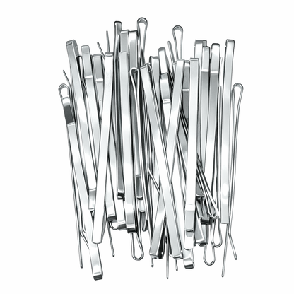 Horquillas metálicas planas profesionales en estuche (paquete de 40) 