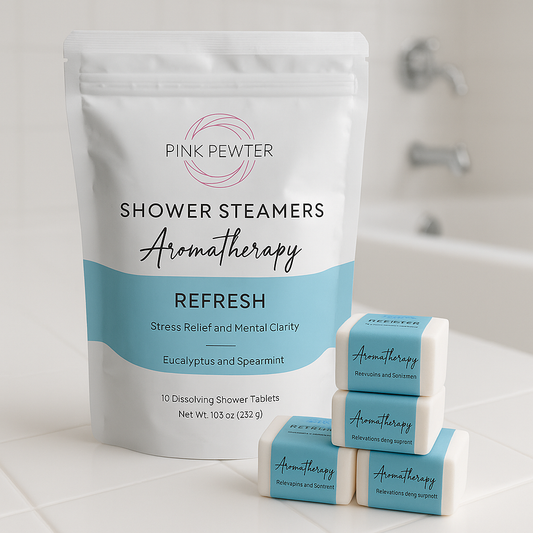 Premium Aromatherapy Shower Steamers with Pure Essential Oils (10pc)