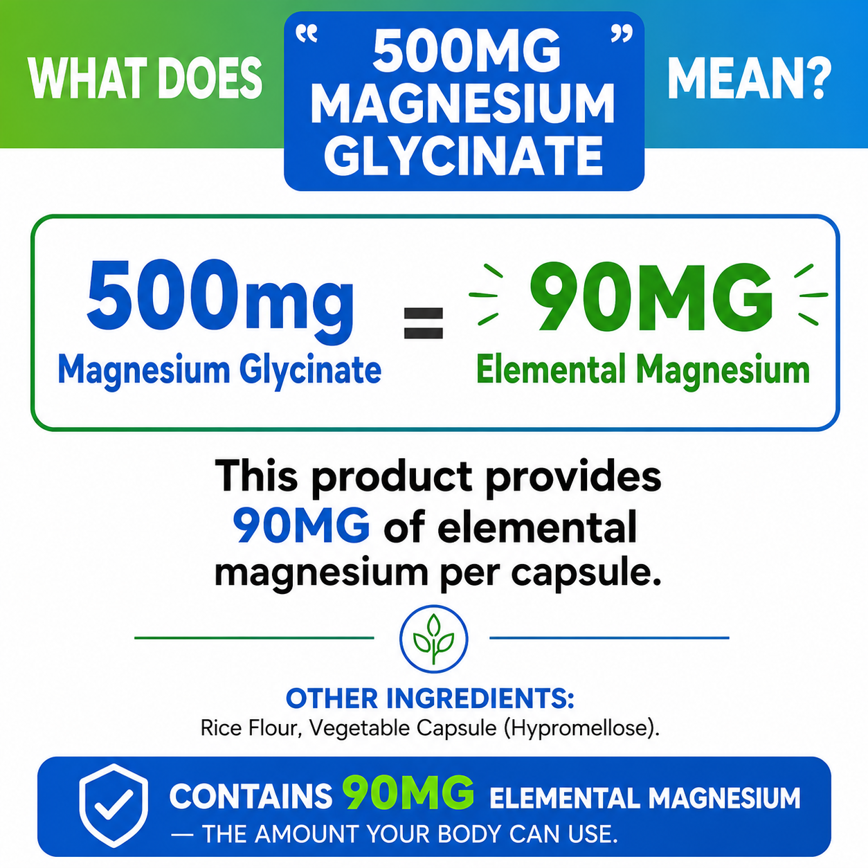 Magnesium Glycinate  – 240 Capsules – High Absorption Magnesium Supplement  – Gentle on Stomach – Made in USA