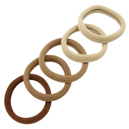 Gentle Cotton Comfort Hair Ties in Cylinder (5pc)