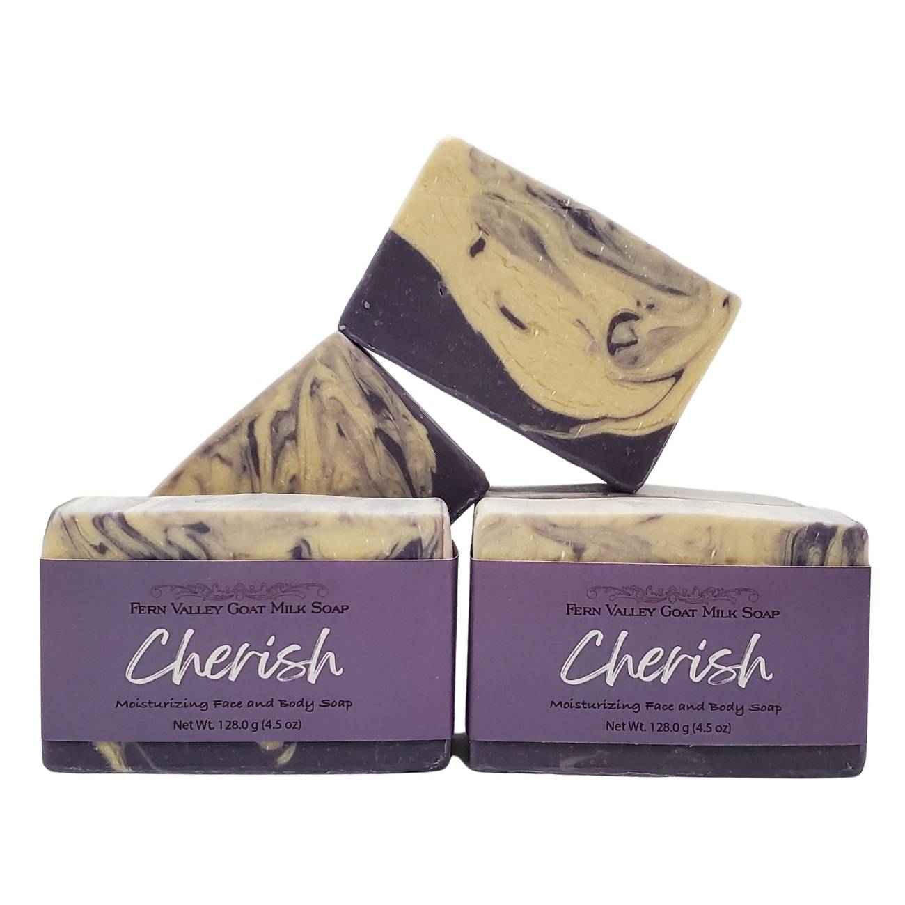 Jabón natural de leche de cabra | Cherish - Delicioso aroma floral