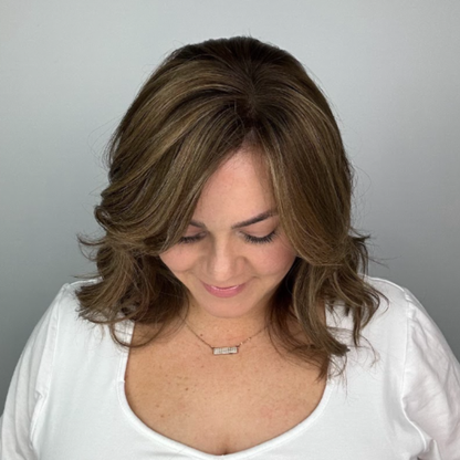 Clio 12 L PLUS | Remy Human Hair Topper (Reinforced Hand-Tied Base)