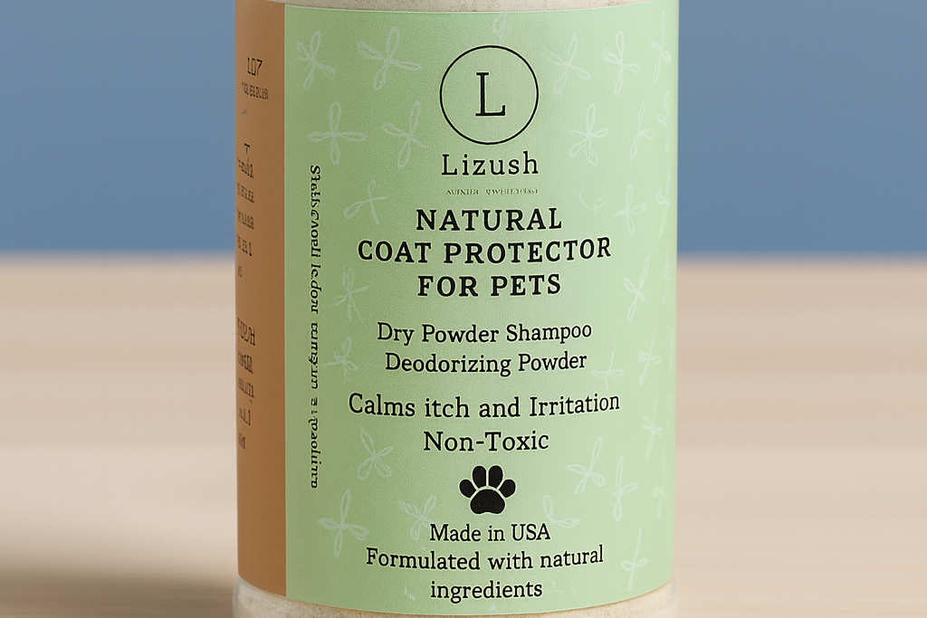 Natural Coat Protector for Dogs & Cats – Grooming Powder