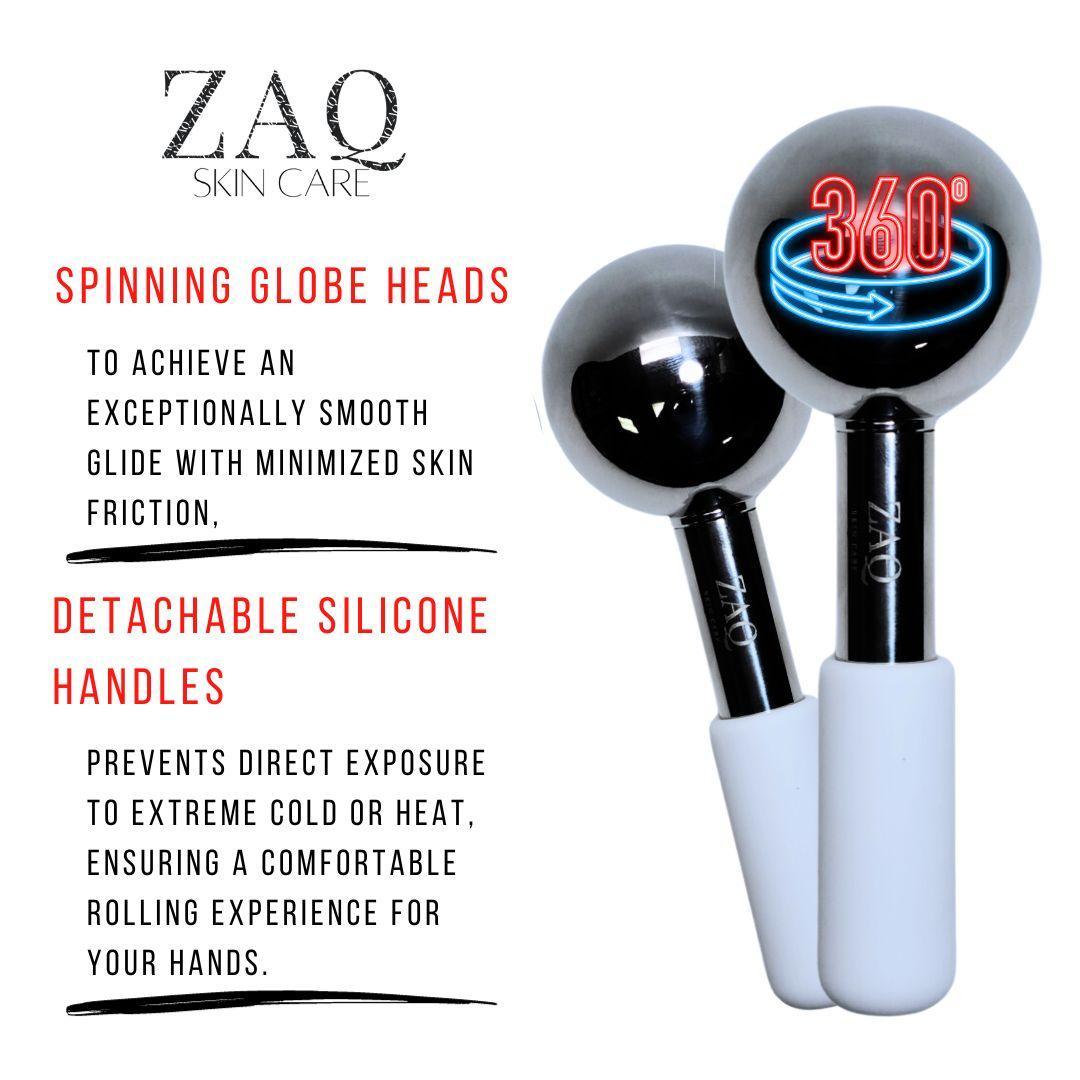 ZAQ Icy Steel Cryo Ice Globes: Ultimate Facial Cryotherapy Tool