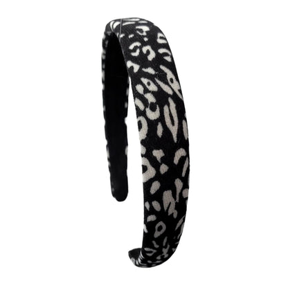 Spotted Hard Headband (Black / White)