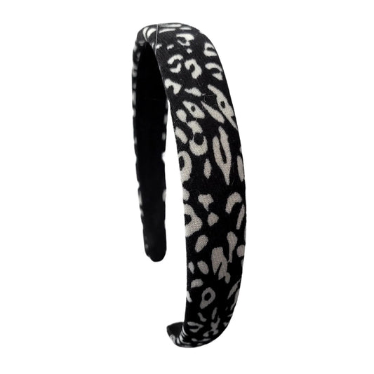 Spotted Hard Headband (Black / White)