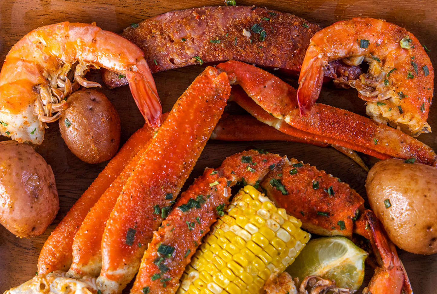 Kit de fruits de mer bouillis pour 2 personnes (crabe et crevettes) [50 % de réduction]