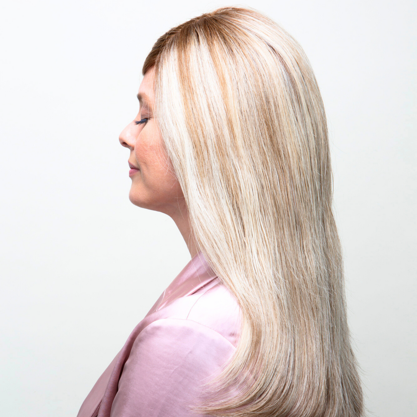 Clio 18 M | Hand-Tied Synthetic Hair Topper (Heat-Friendly)