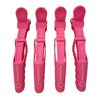 Professional Crocodile Grip No-Slip Sectioning Clips - 4pc