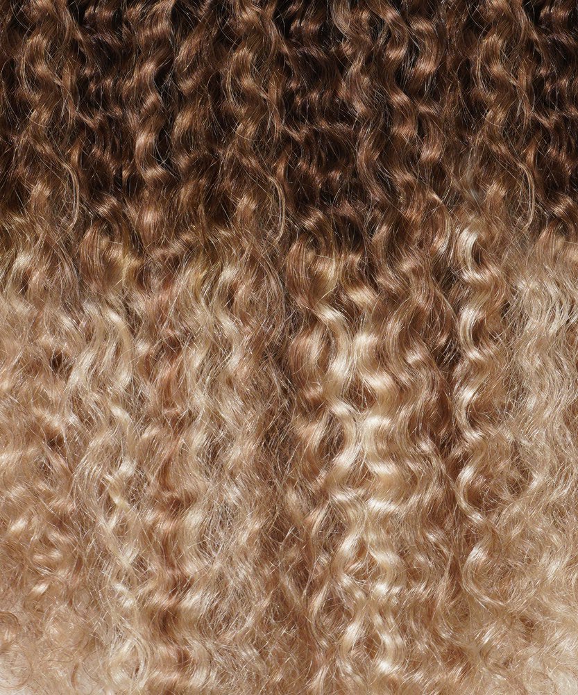 Extensiones de cabello rizado sin costuras con clip