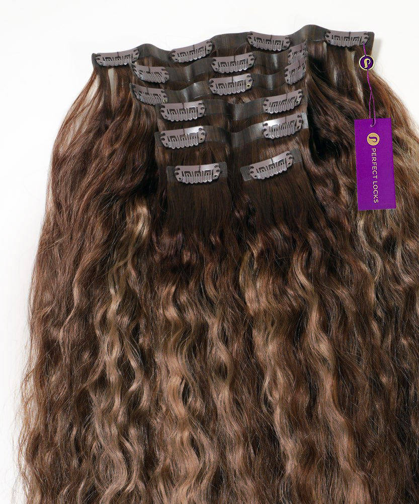 Curly Seamless Clip-In Hair Extensions