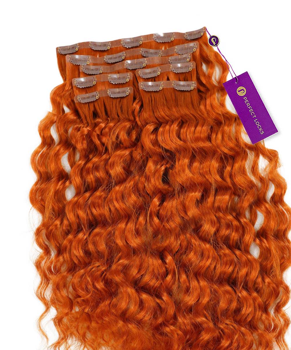Curly Seamless Clip-In Hair Extensions (Old Design)