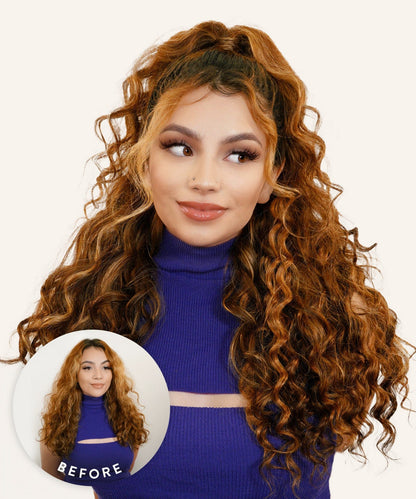 Curly Seamless Clip-In Hair Extensions (Old Design)