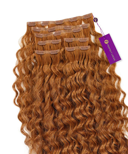 Curly Seamless Clip-In Hair Extensions (Old Design)