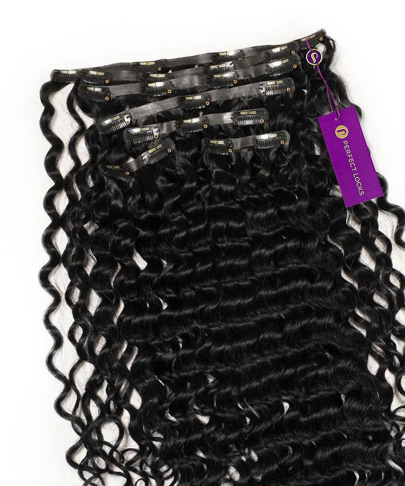 Curly Seamless Clip-In Hair Extensions (Old Design)