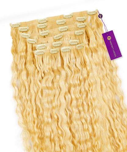 Curly Seamless Clip-In Hair Extensions (Old Design)