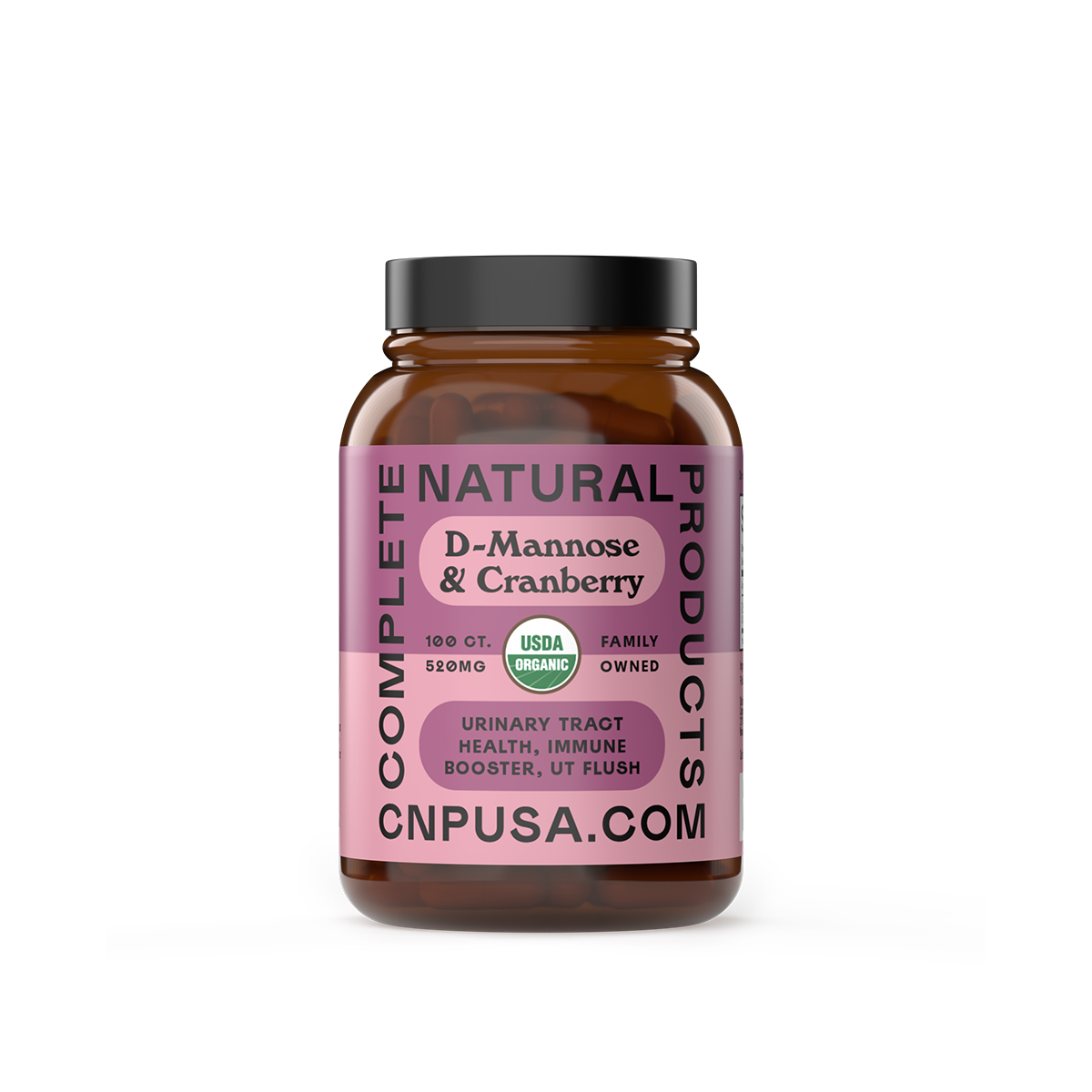 Organic D-Mannose & Cranberry Capsules