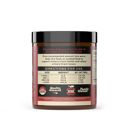 Organic D-Mannose & Cranberry Powder for Dogs, Cats, & Pets