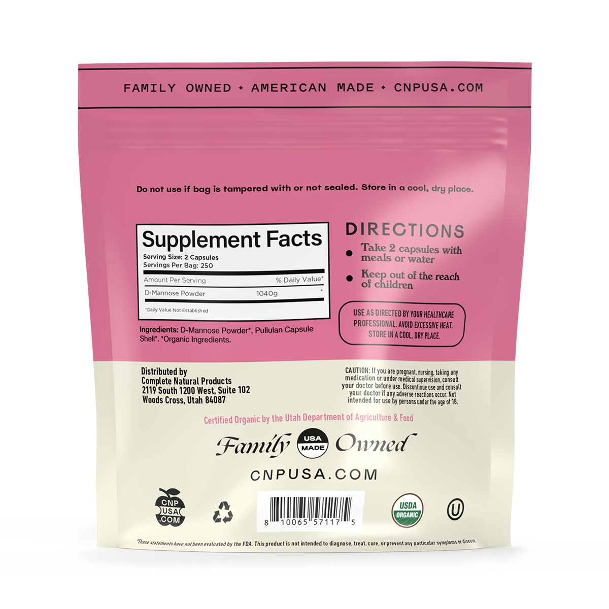 Organic D-Mannose Capsules