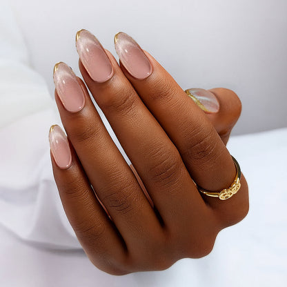 Knightshield Almond Nails - Press On Nails | Long Lasting & Reusable