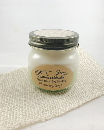 Rosemary Sage Soy Candle – Fresh & Herbal Scent | Mam Jam’s