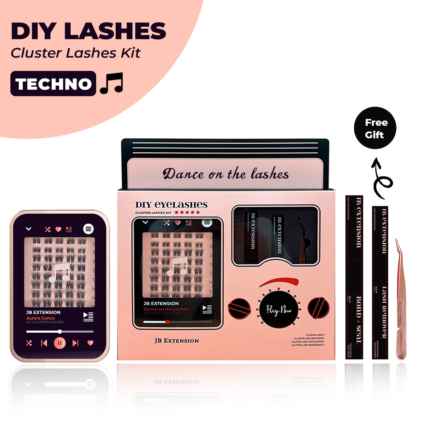 JBEXTENSION DIY EYELASHES KIT - TECHNO