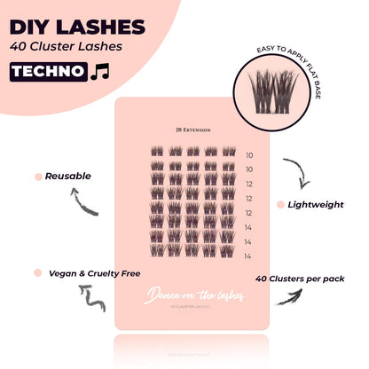 JBEXTENSION DIY EYELASHES KIT - TECHNO