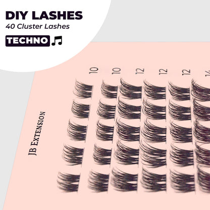JBEXTENSION DIY EYELASHES KIT - TECHNO