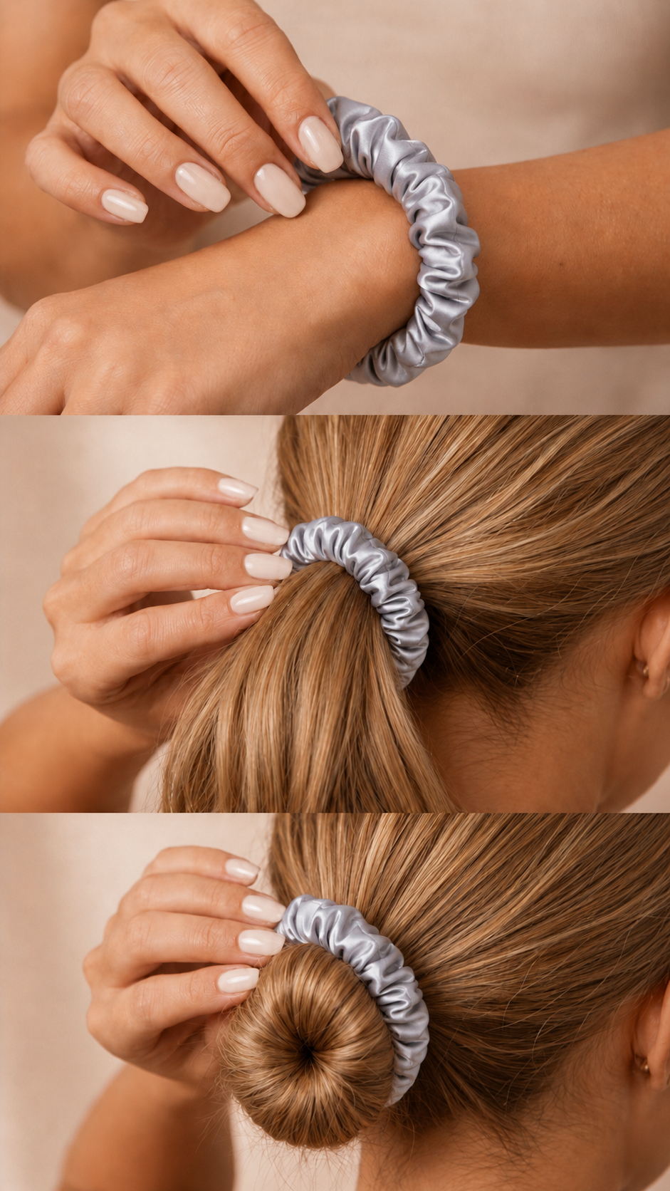 Soft Satin Ruffle Elastics - 2pc