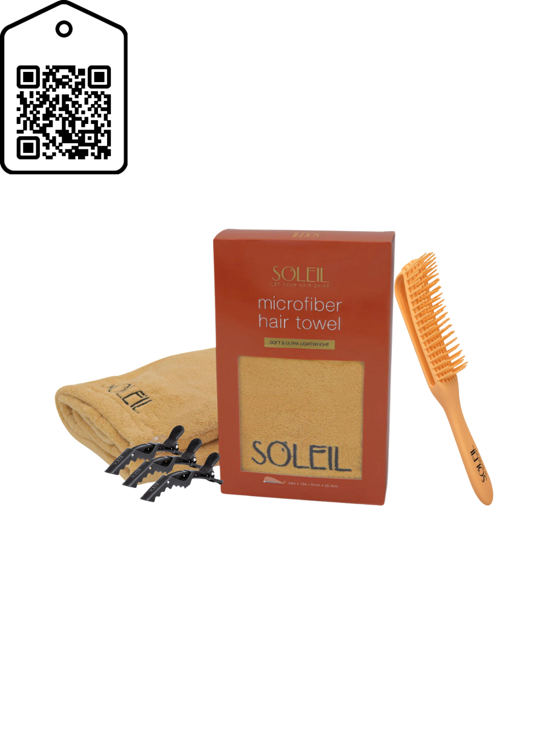 Brush/Clip/Microfiber Towel Bundle