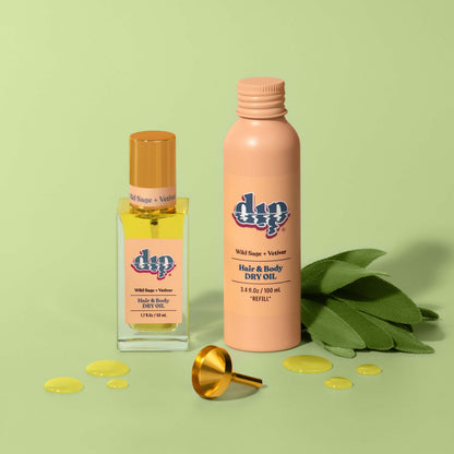 Dip REFILL Hair & Body Dry Oil - Wild Sage & Vetiver