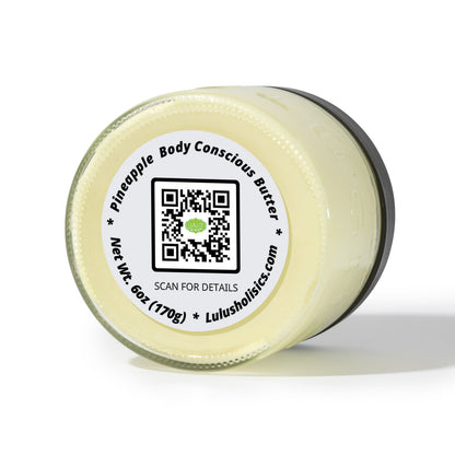 Pineapple Turmeric Whipped Mango Body Butter – Non-Greasy, Golden Glow