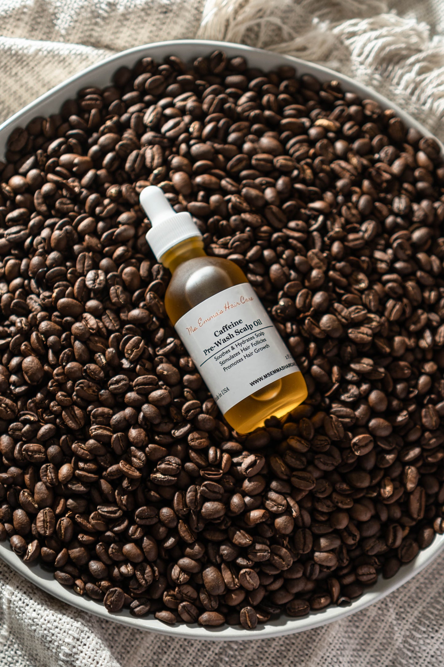 Huile capillaire avant-shampoing à la caféine 56 g