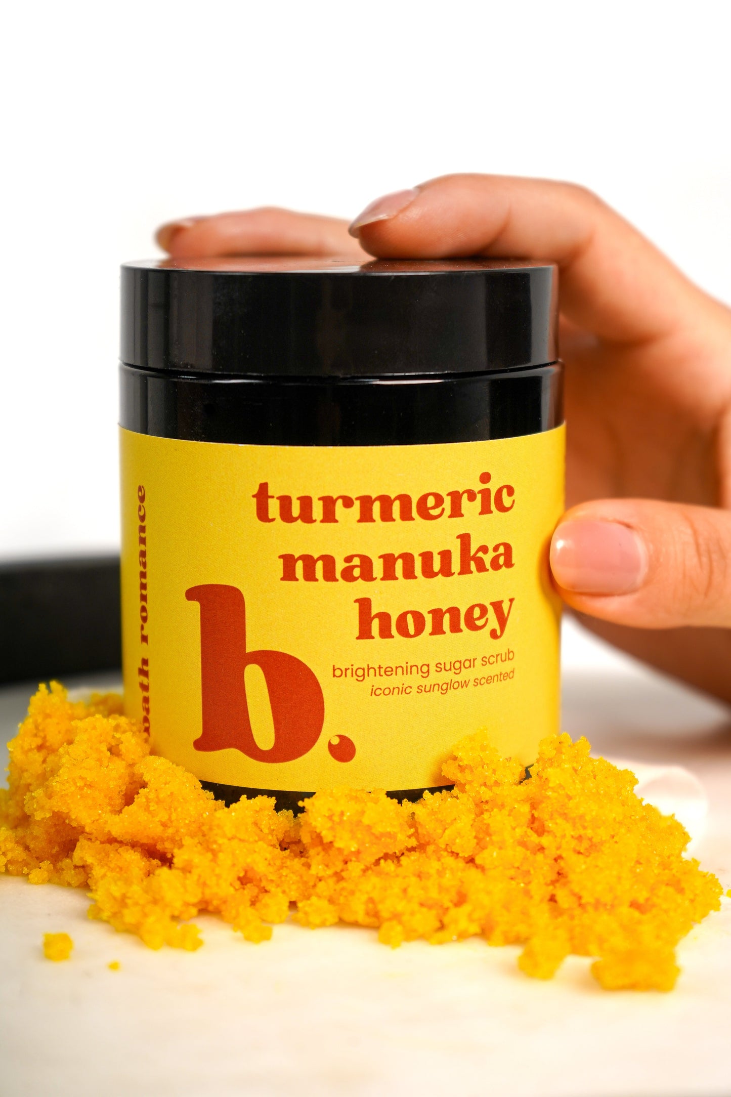 Exfoliante de azúcar con cúrcuma y miel de mānuka - aroma icónico a resplandor solar