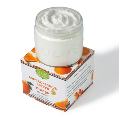 Orange Vitamin C Whipped Mango Body Butter – Non-Greasy, Radiant Skin