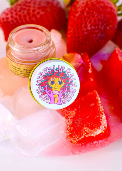 Baume exfoliant pour les lèvres Fraise Crèmesicle
