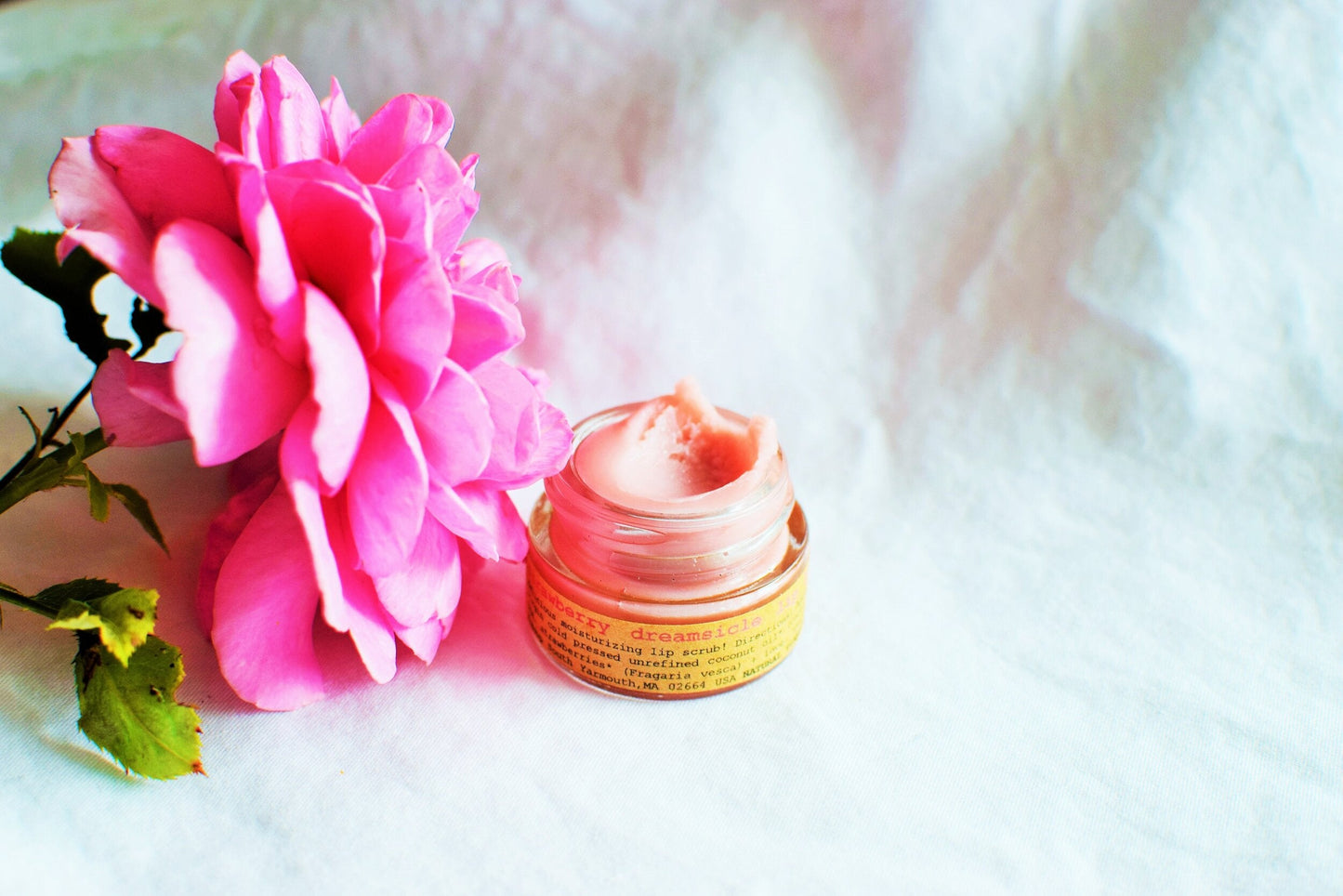 Baume exfoliant pour les lèvres Fraise Crèmesicle