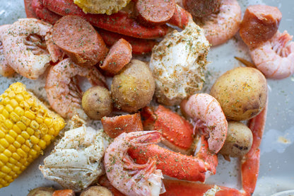 Kit de fruits de mer bouillis pour 2 personnes (crabe et crevettes) [50 % de réduction]