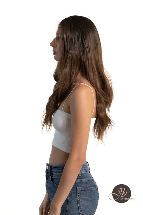 JBEXTENSION 26 Inches Ombre Brown Wave Lace Front Wig.Pre Plucked 6*14 HD Transparent Lace Frontal Glueless Wig MASHA
