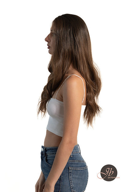 JBEXTENSION 26 Inches Ombre Brown Wave Lace Front Wig.Pre Plucked 6*14 HD Transparent Lace Frontal Glueless Wig MASHA