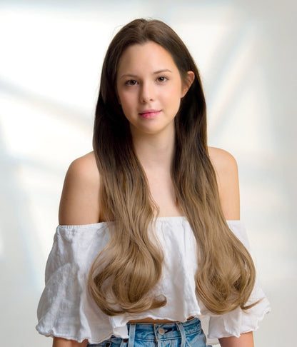 27" Hair Extensions Clip-in Curley 160g SHATUSH OMBRE'