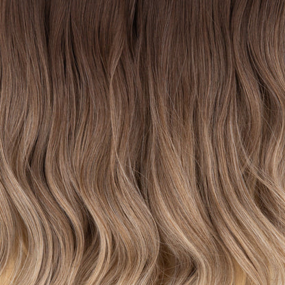 27" Hair Extensions Clip-in Curley 160g BALAYAGE BLONDE